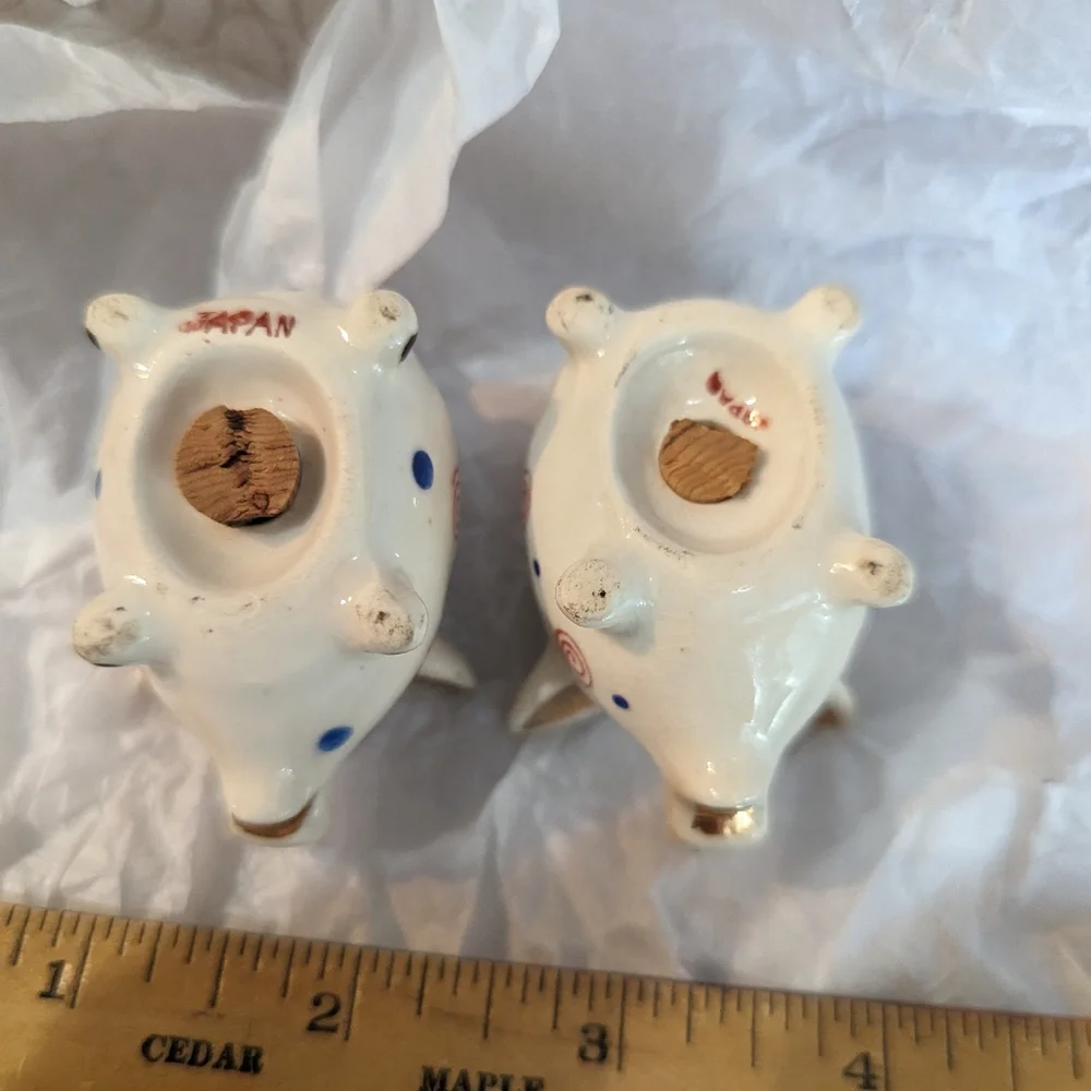 Vintage pig salt and pepper